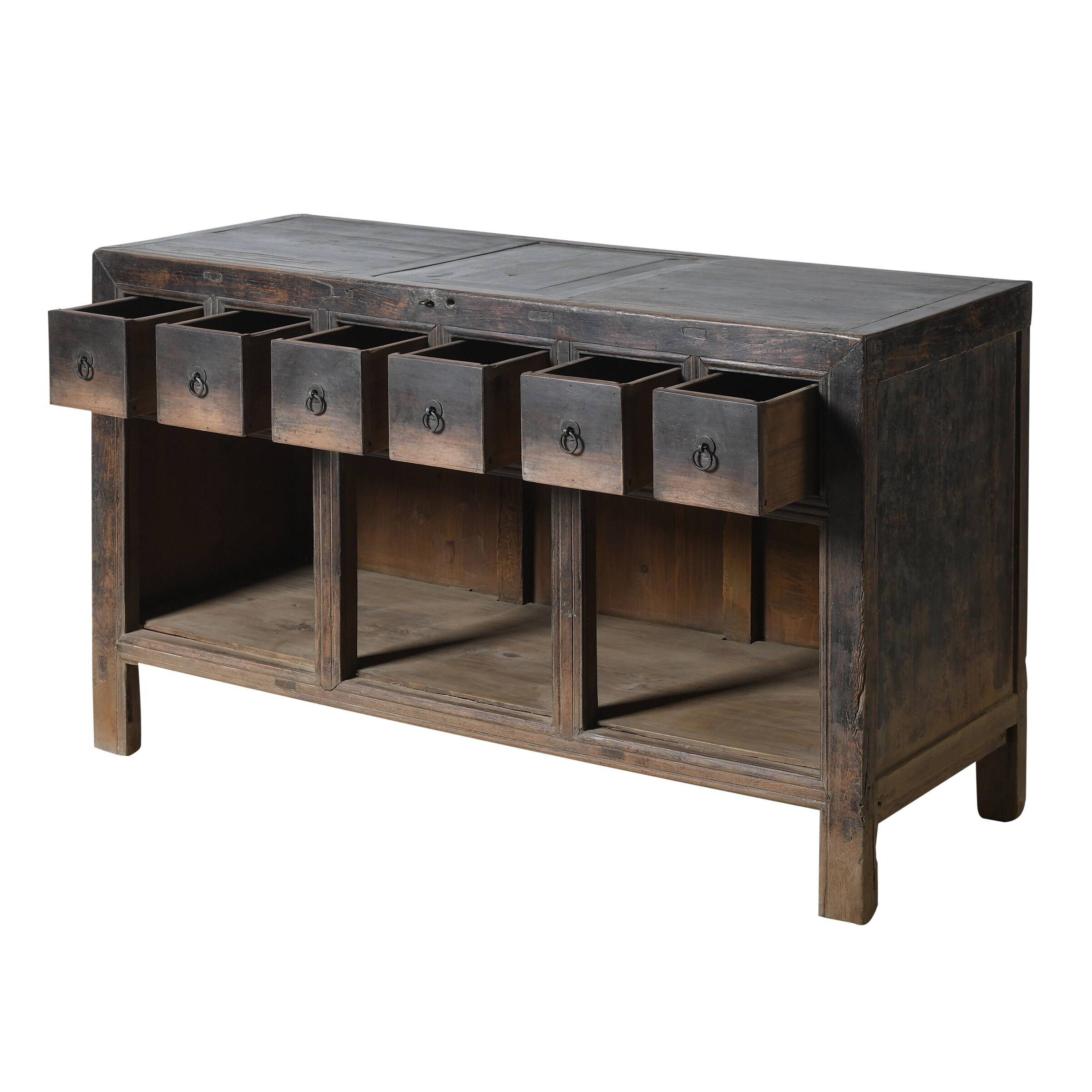 Qingdao - Antique Chinese buffet in solid elm no. 24