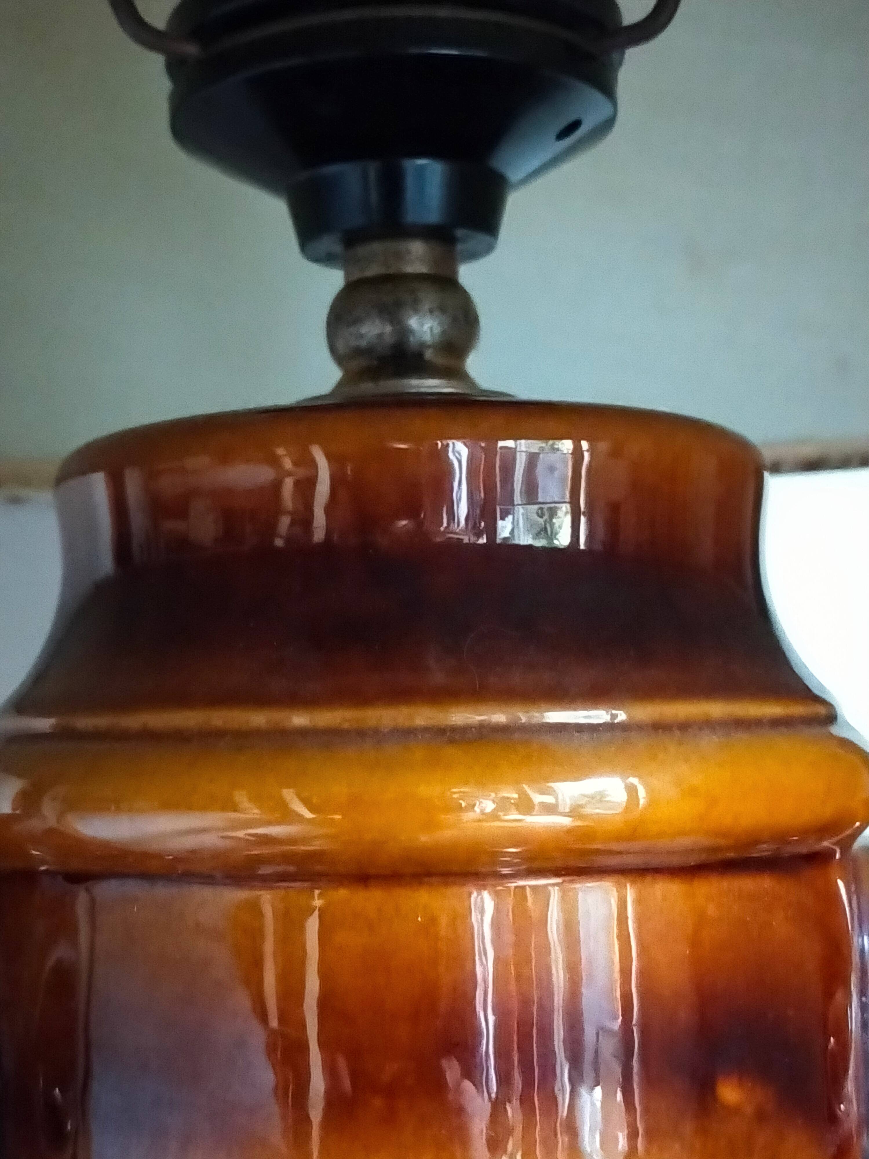 West germany ceramic floor lamp 70s