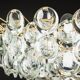 Large chandelier in gilded brass and crystal, Sciolari design by Palwa, Germany, 1970s.