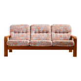 Three-seater teak sofa