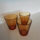 Lot de 3 verres vereco ambre