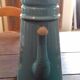 Blue enamelled coffee maker floral pattern