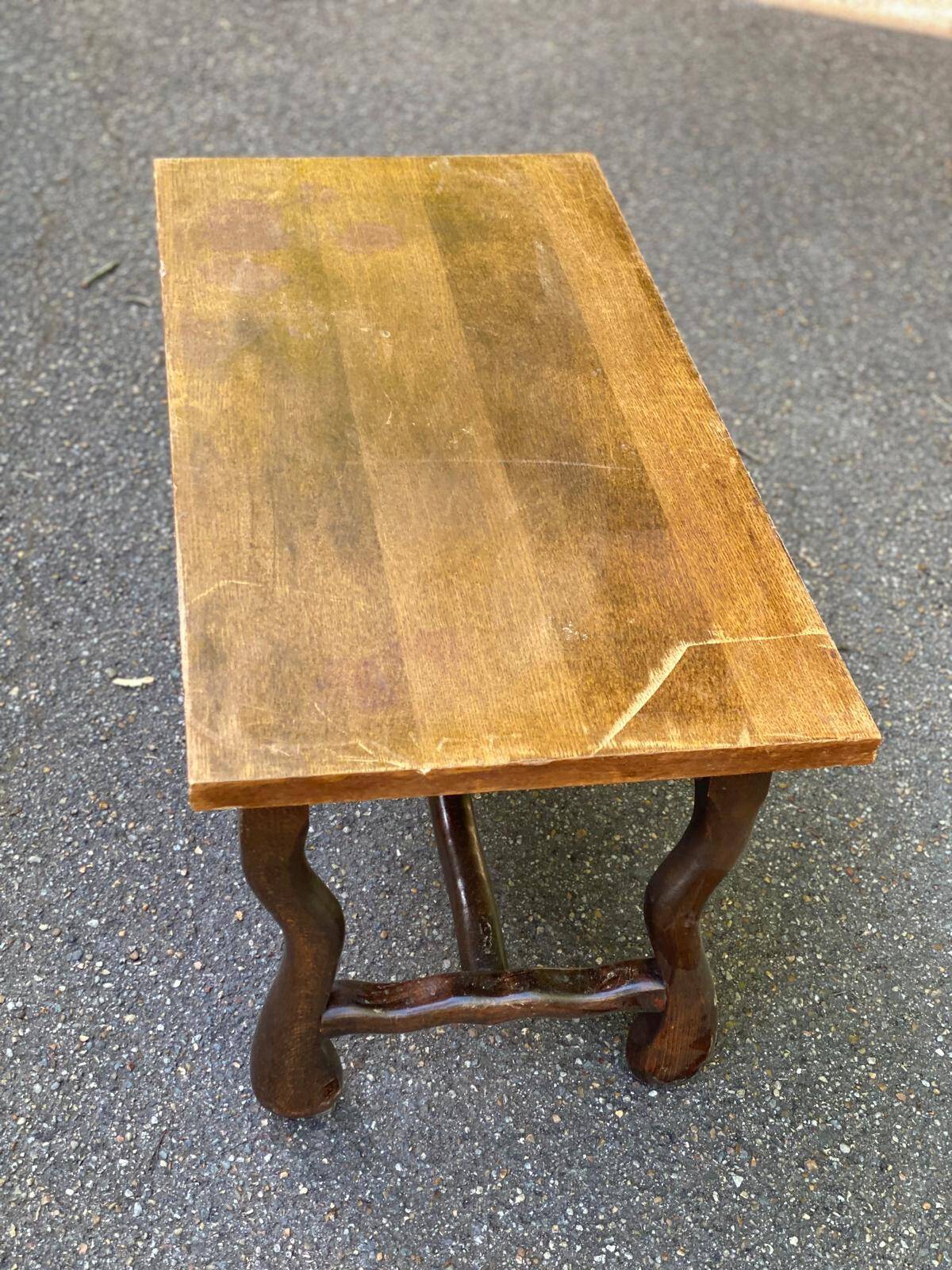 Vintage wooden coffee table 95x45cm