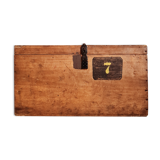 Compartmentalized old wooden chest