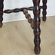 French antique wood hand made stool