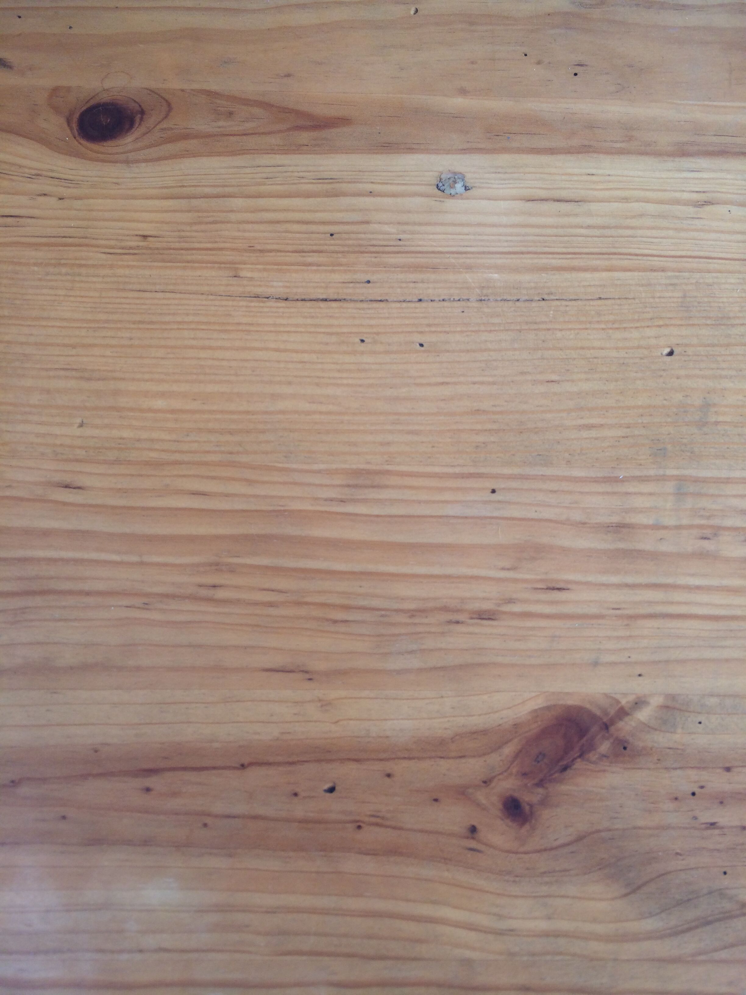 Round guèridon with drawer in light pine, 60s