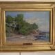 Oil on canvas Jacques Odier 1853-1930 Seaside Landscape