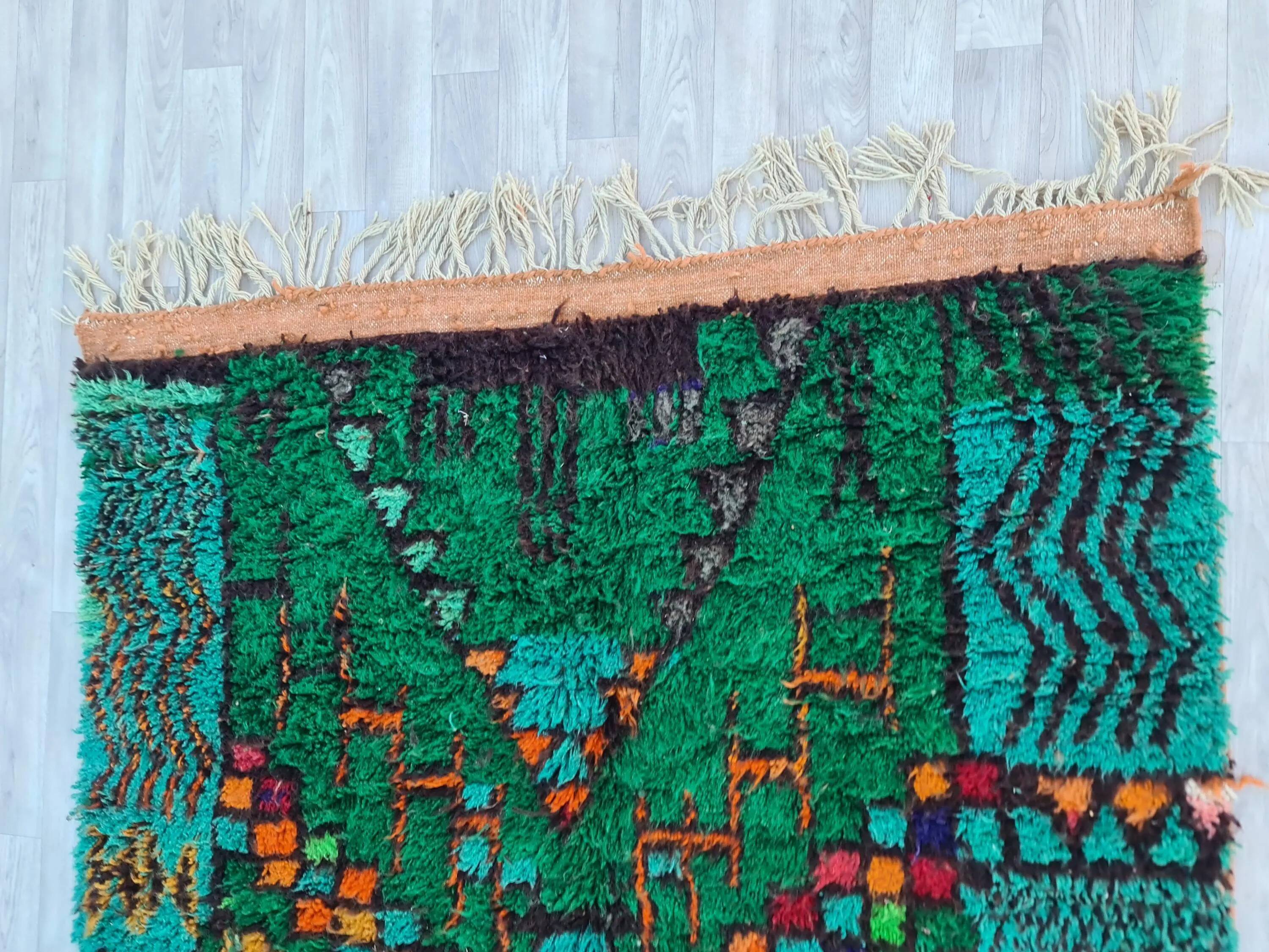 Tapis berbère naturel fait main 3x2 m