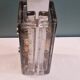 Large table lamp base in Murano glass and chromed metal from the 70s