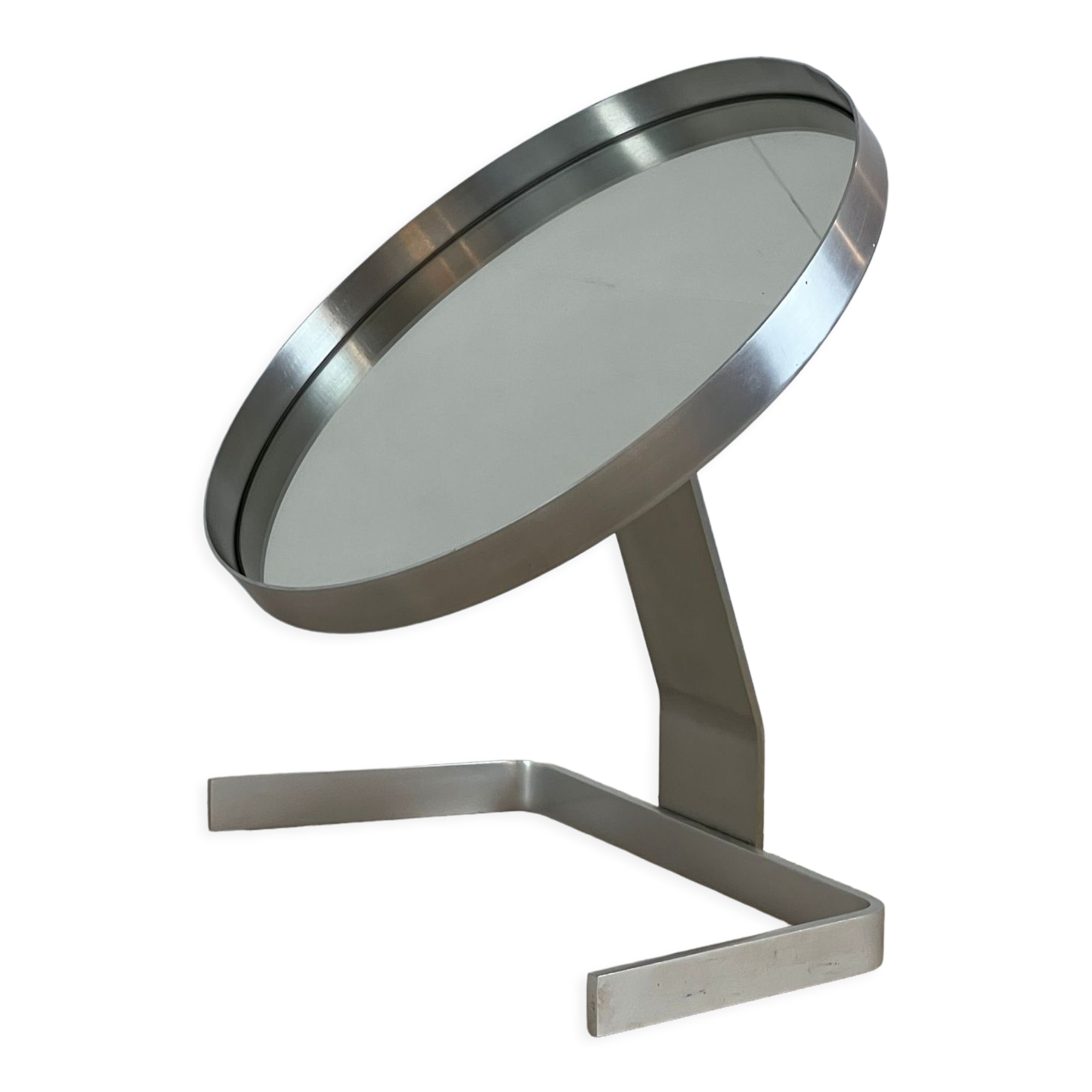Circular mirror by Pierre Vandel France 70s 47x44cm