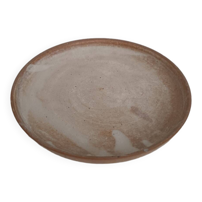 Assiette plate en grès