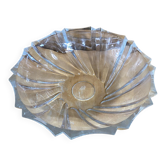 Vintage art deco alpina moulded crystal cup