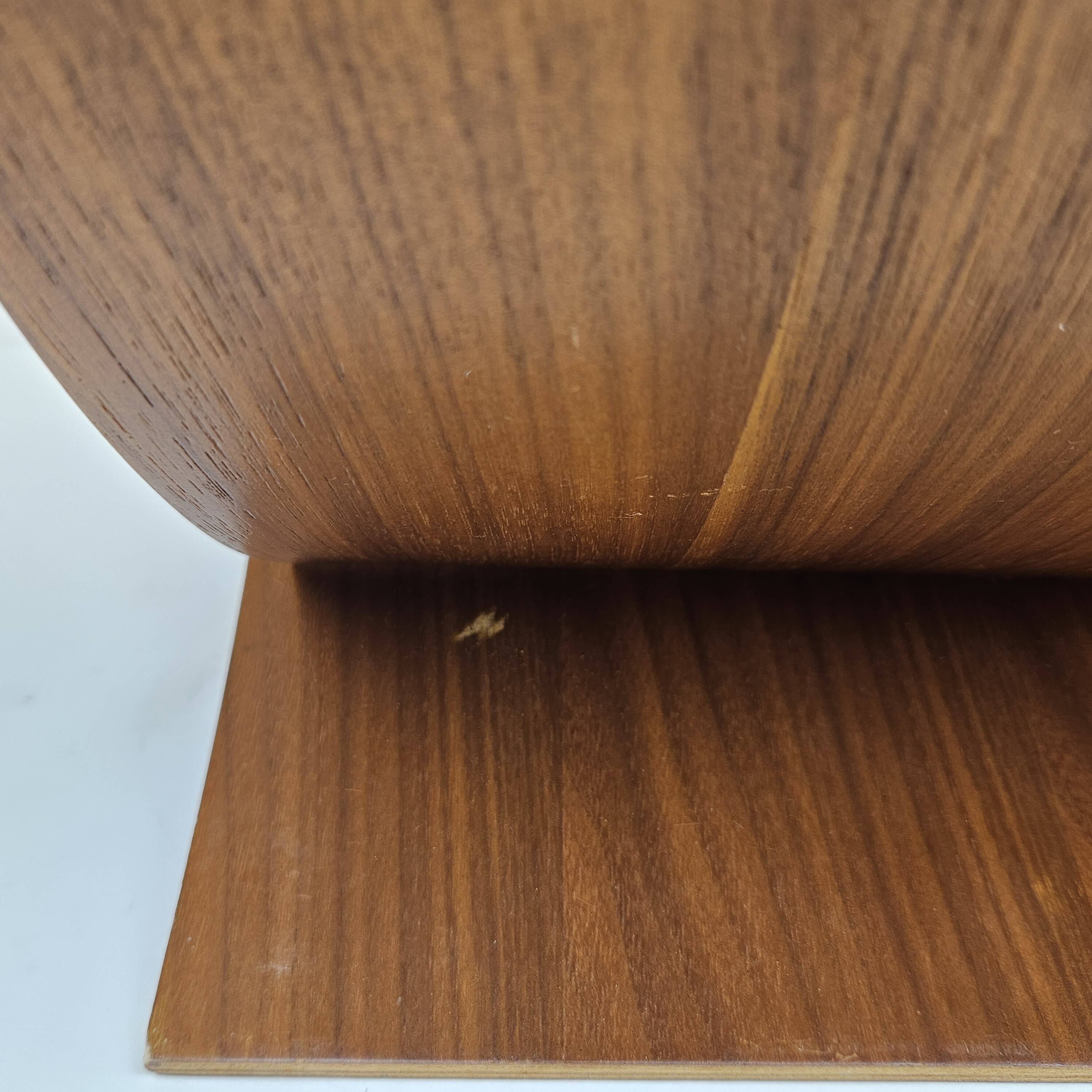 Scandinavian Magazine Rack in Teak Veneered Plywood, 1970's