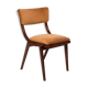 Mid-Century Modern Bumerang Chair, Brown Beige Velvet, Poland, 1960s
