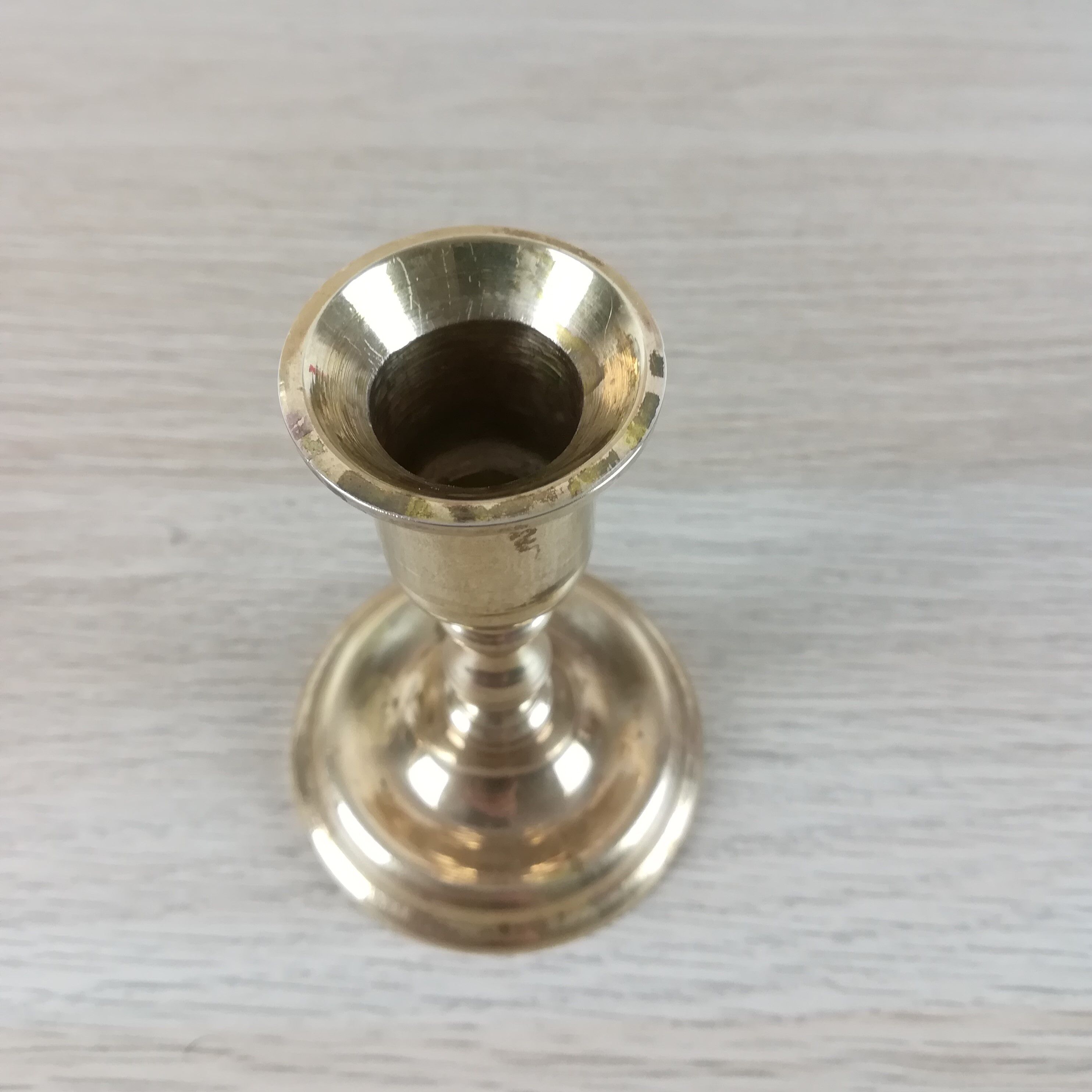 Brass candle holder h10,5cm
