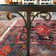 Table basse en fer forgé et verre