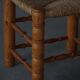 Set of 6 modern French brutalist chairs, in the style of Charles Dudouyt, made in the 1960s.