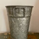 Pot de fleuriste en zinc