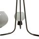 Vintage pendant light in white glass, Poland, 1960s