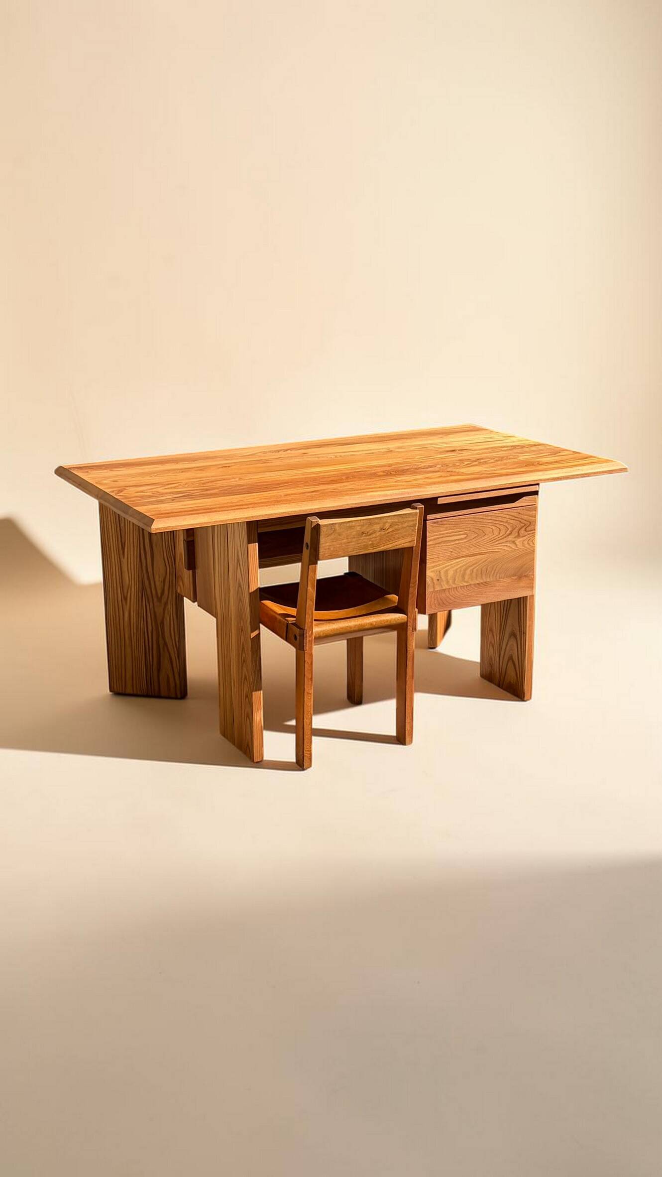 Solid oak desk