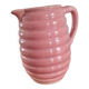 Glazed stoneware pitcher