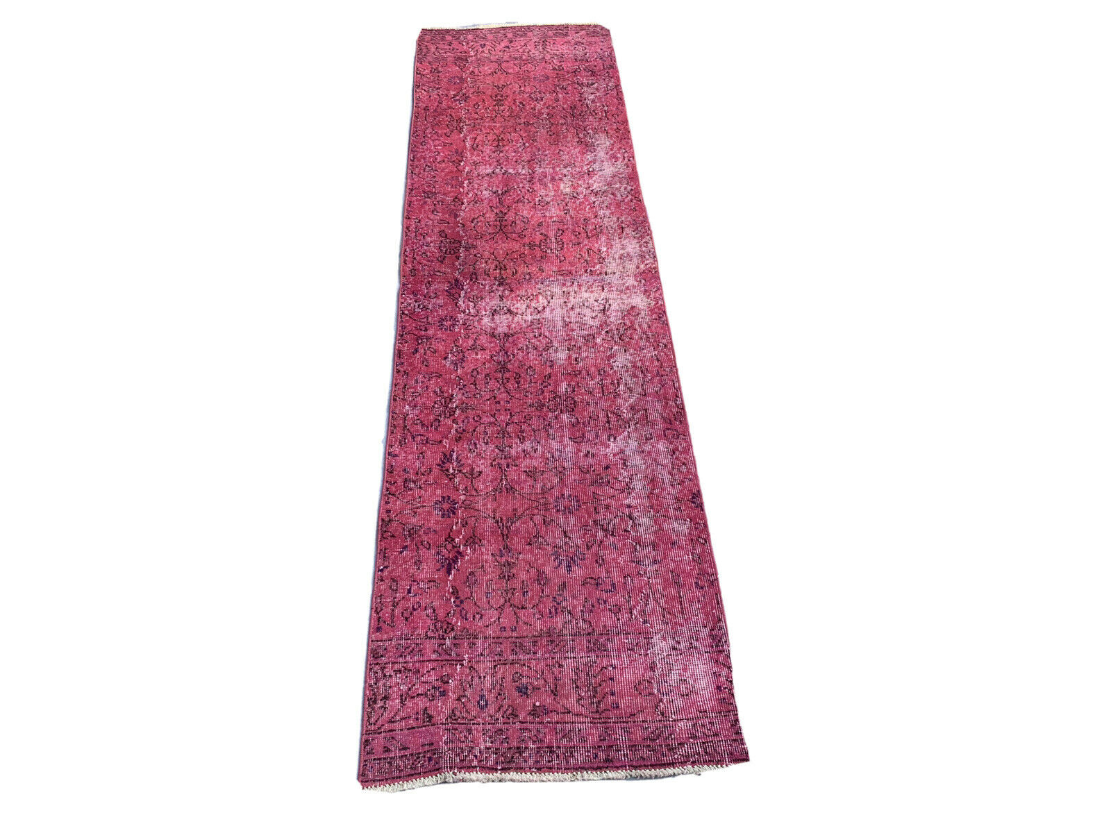 Distressed turkish narrow runner 247 x 70 cm