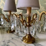 Paire de lampes en cristal