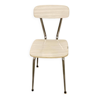 Workshop chair in beige formica and steel