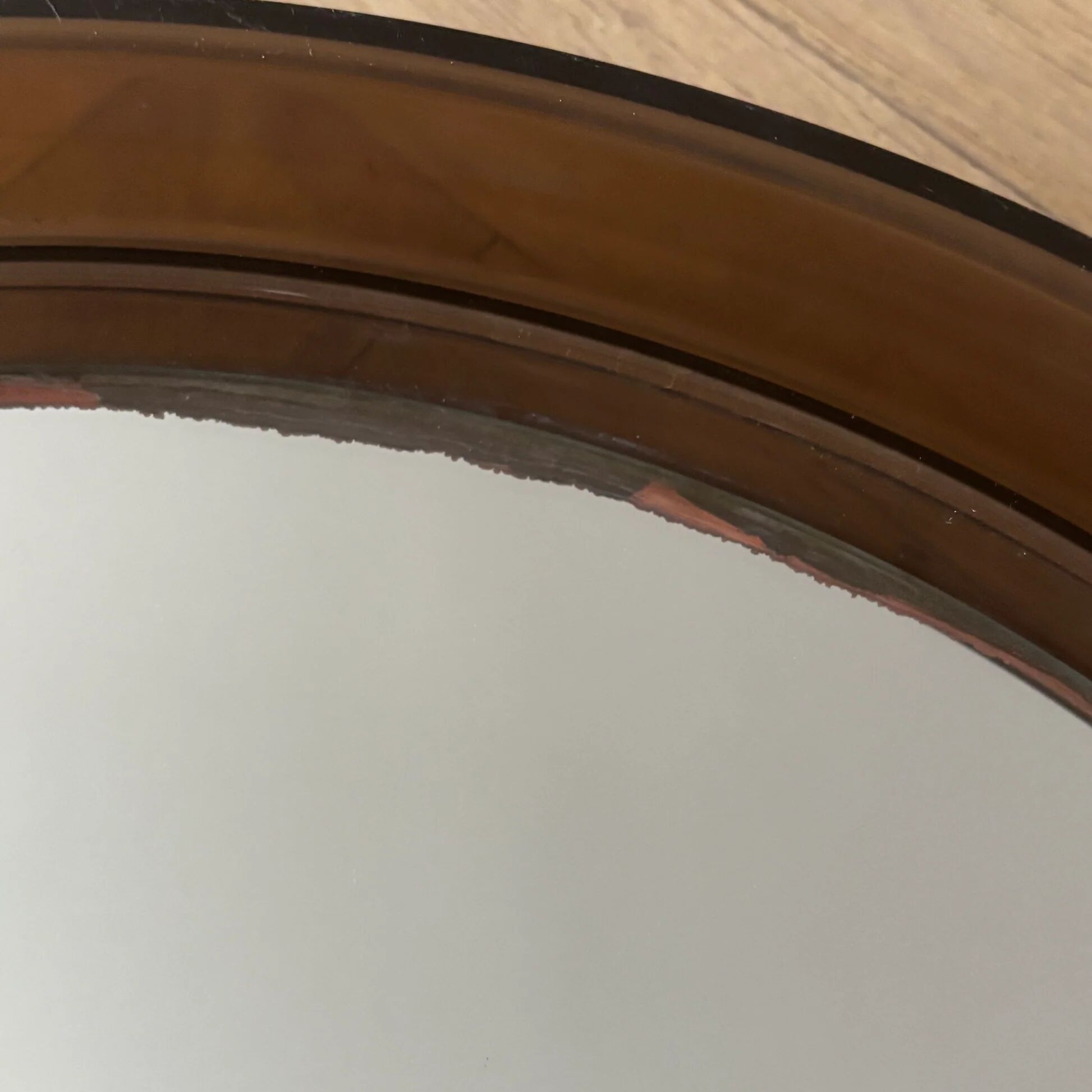 70's smoked plastic mirror