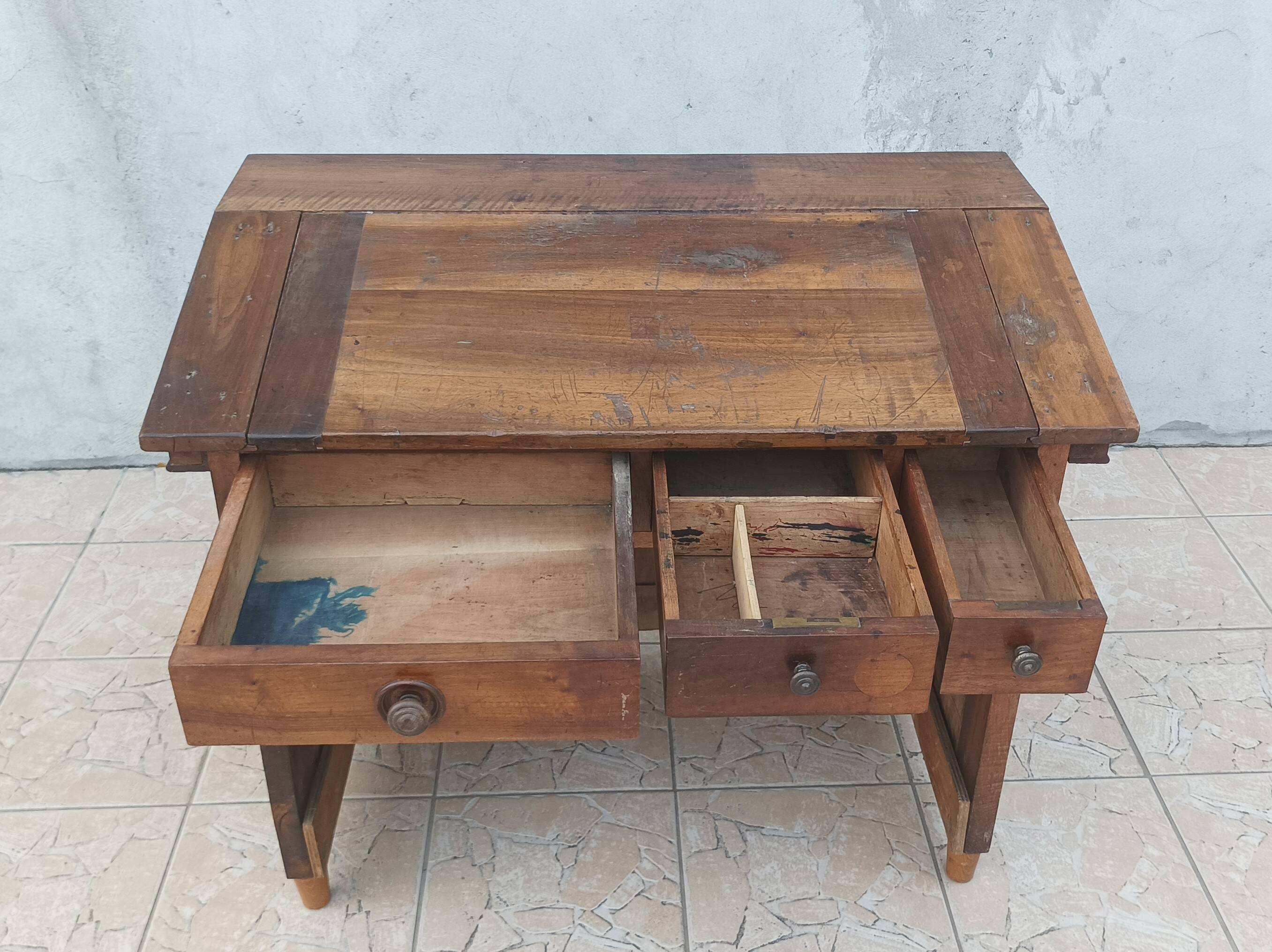 19th century walnut writing desk