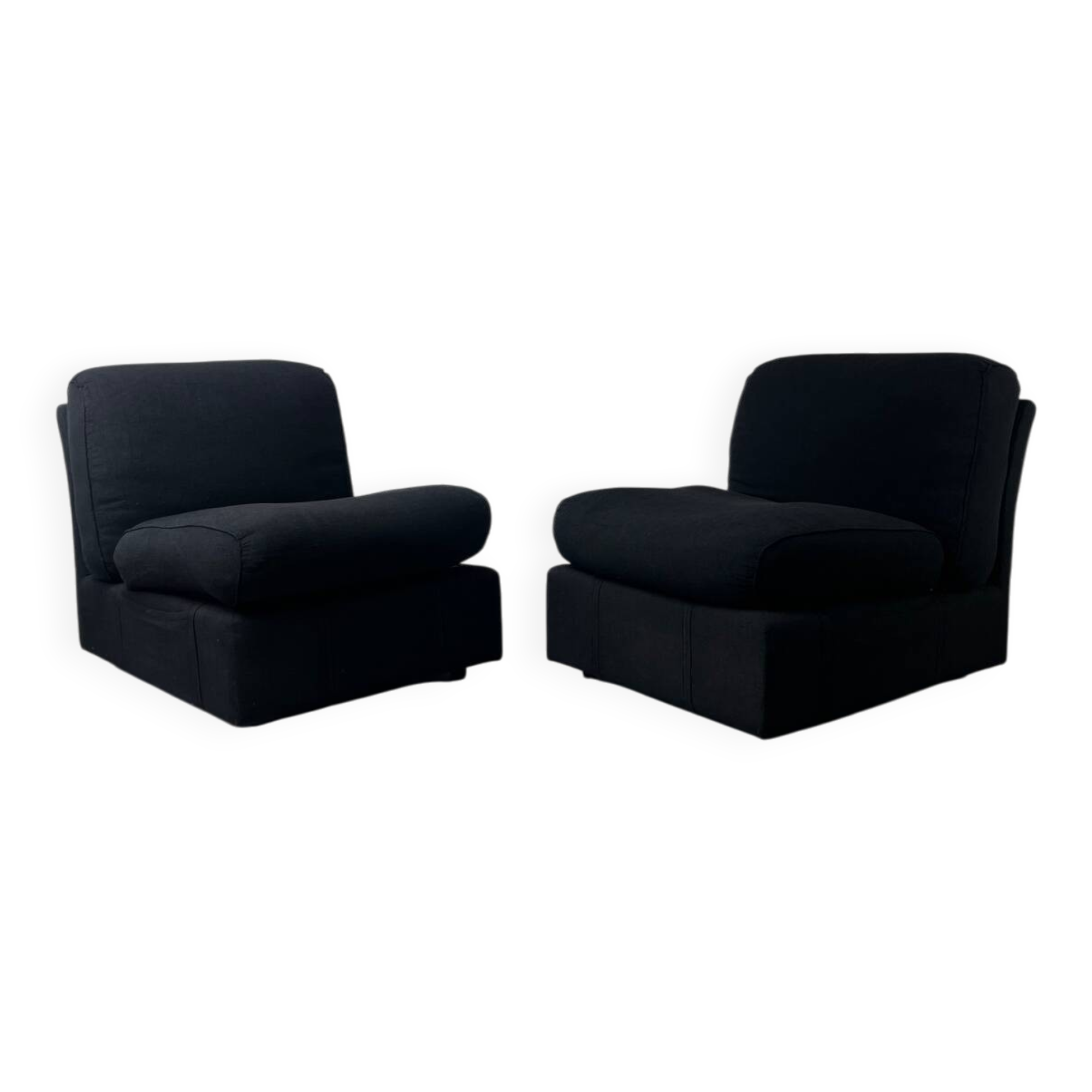 2 Ligne Roset armchairs from the 1970s.