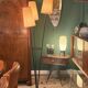1950s tripod floor lamp