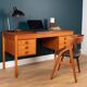Bureau rétro des années 1960 danois en teak par Domino Mobler