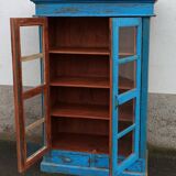 Armoire vitrée en bois ancienne