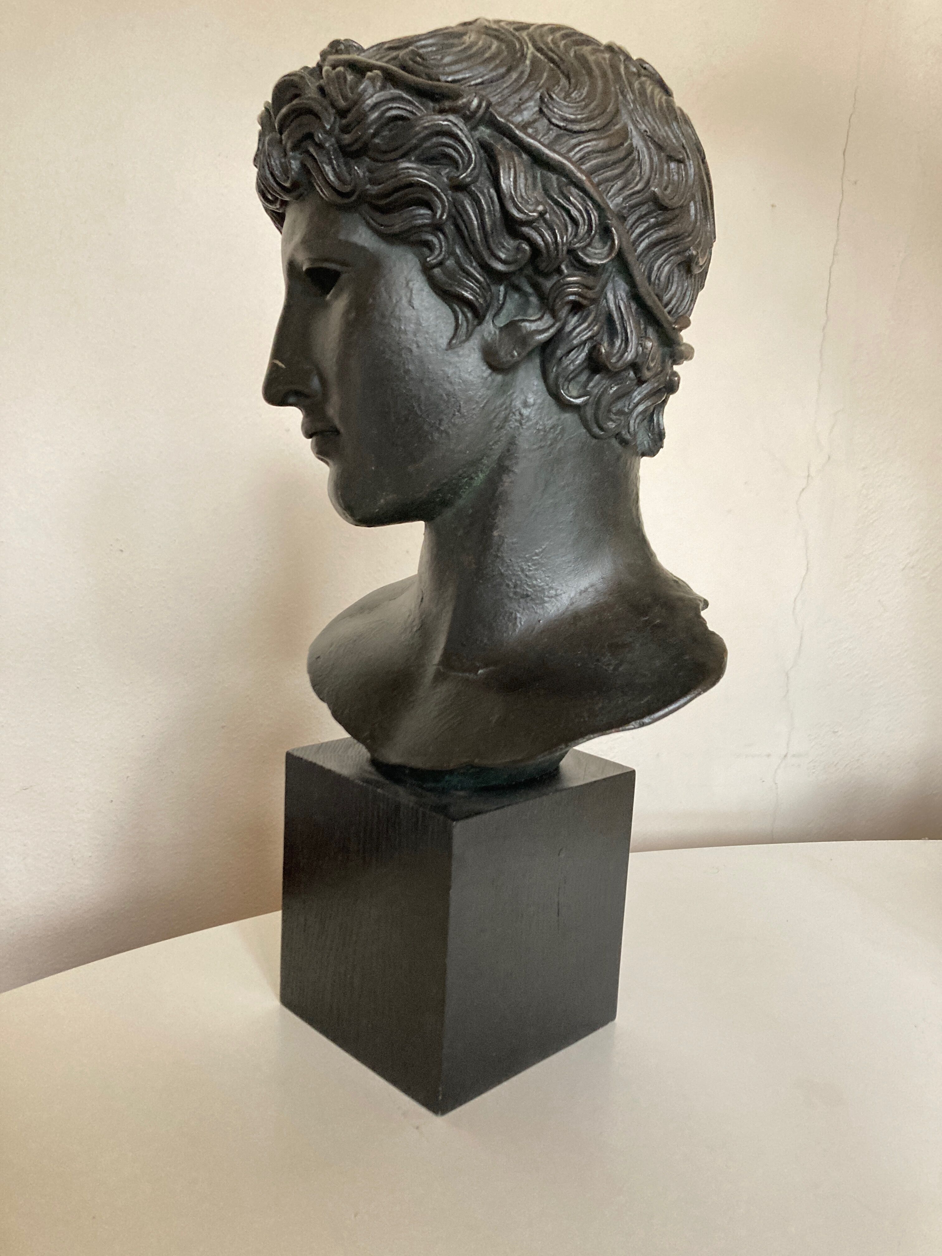 Athlete's head winner Greco Roman antiquities Louvre Museum