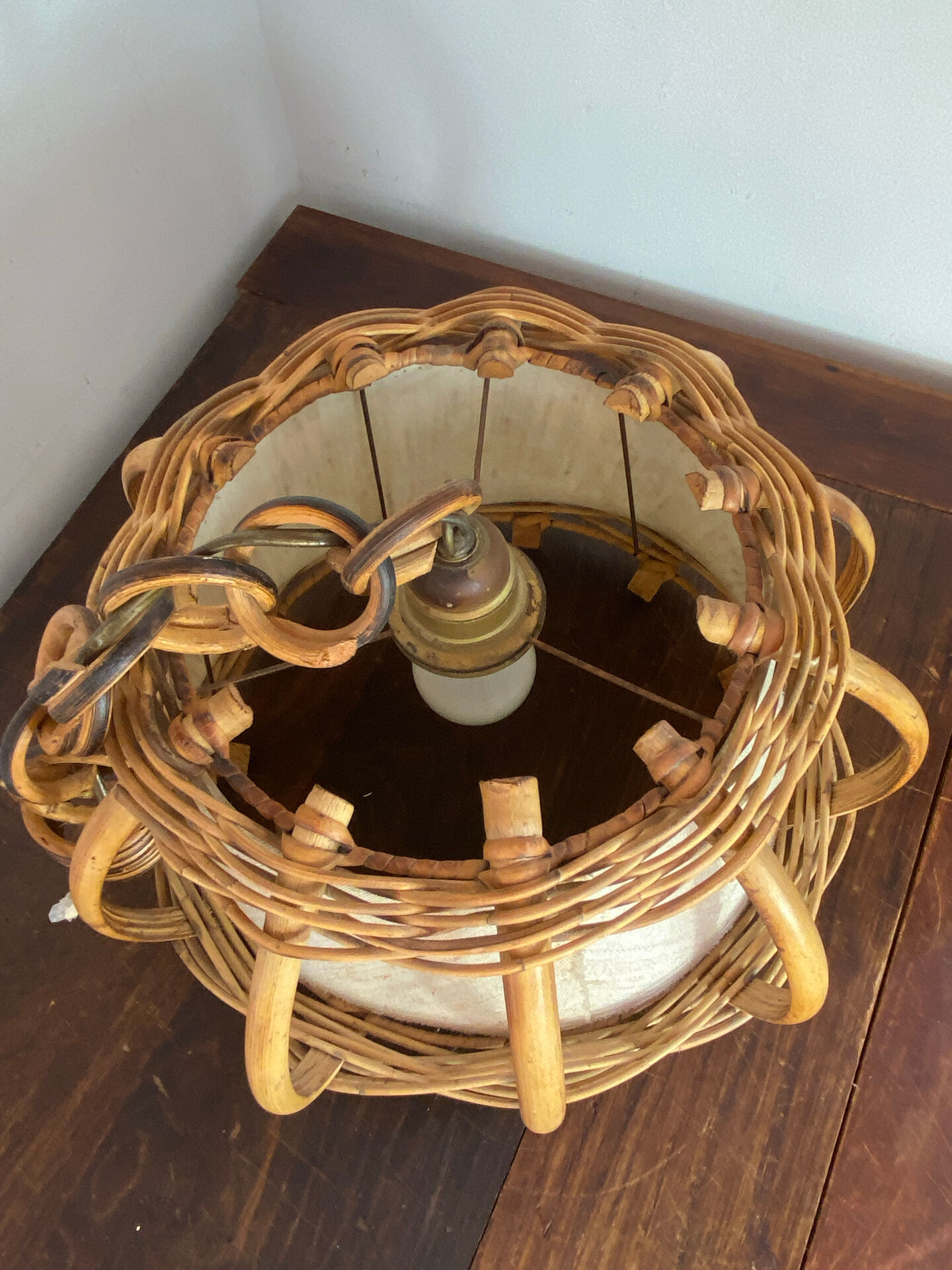 Bamboo and rattan suspension, Louis Sognot