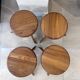 Set of four S28 stools by Pierre Chapo 1970