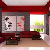 Lamp'cone red designer furniture lamp