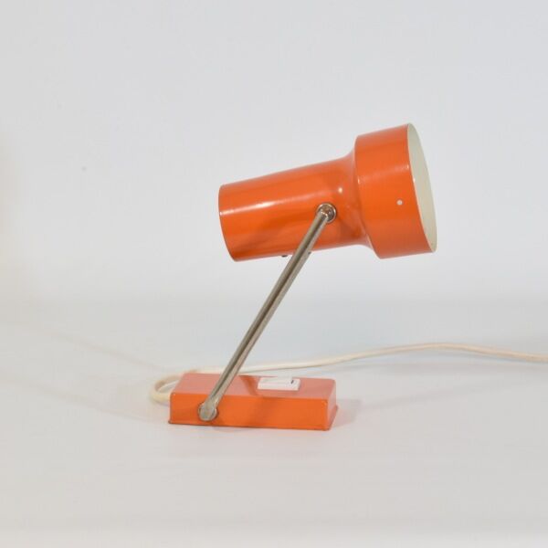 Wall spotlight lamp or to pose orange and vintage chrome, 1960