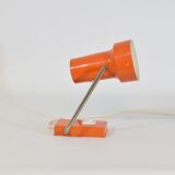 Wall spotlight lamp or to pose orange and vintage chrome, 1960