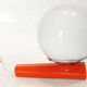 Targetti Sankey wall lamp Italy metal Orange and glass globe