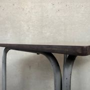 Table d'école industrielles vintage – acier et composite
