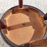 High wood stool & black imitation