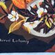 French tapestry Aubusson Robert Four Herve Lelong "Fruits de l'Ete" 1950