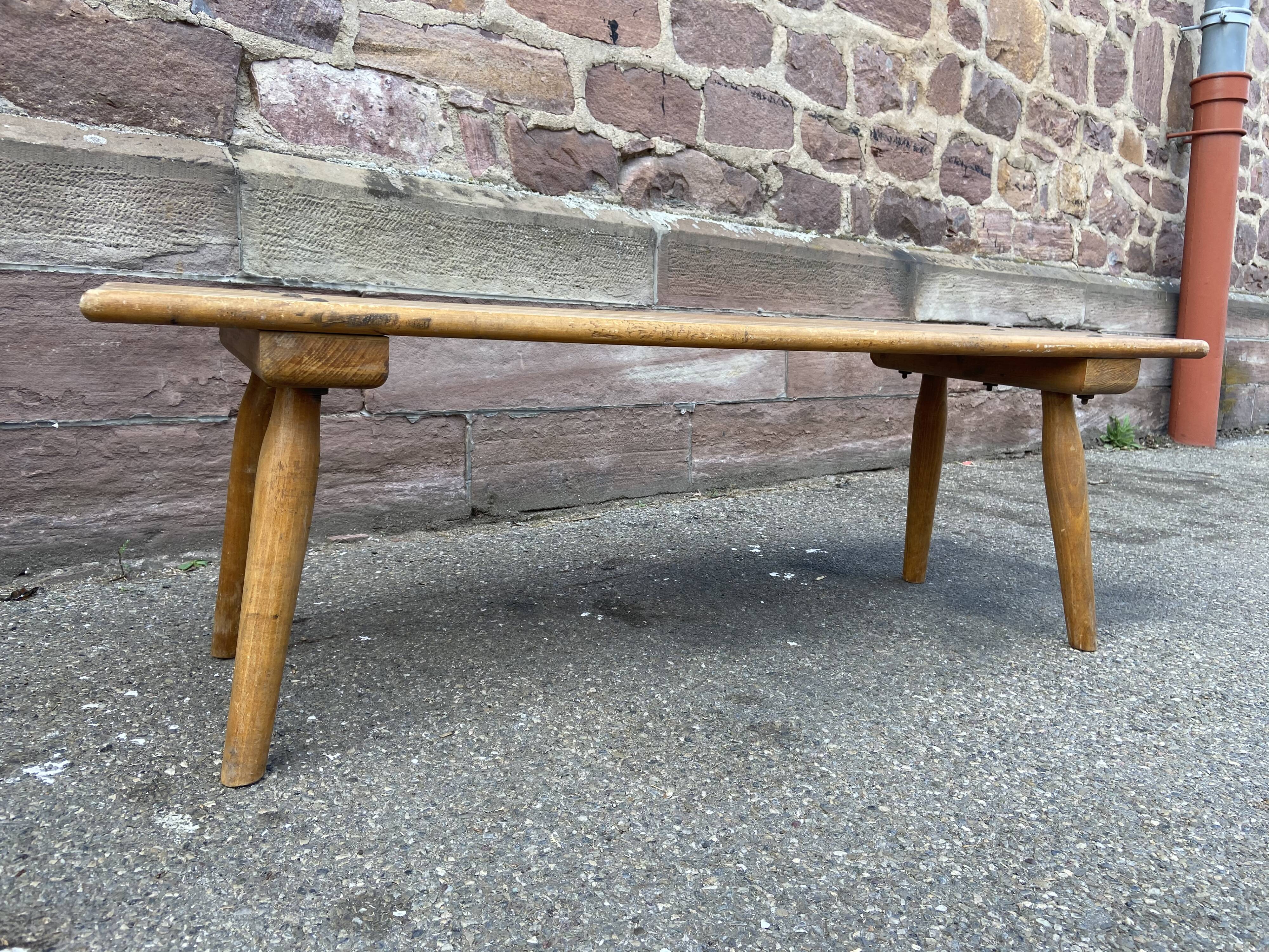 Farm bench in vintage wood 1920