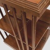 Mahogany revolving bookcase with inlaid top 20th century