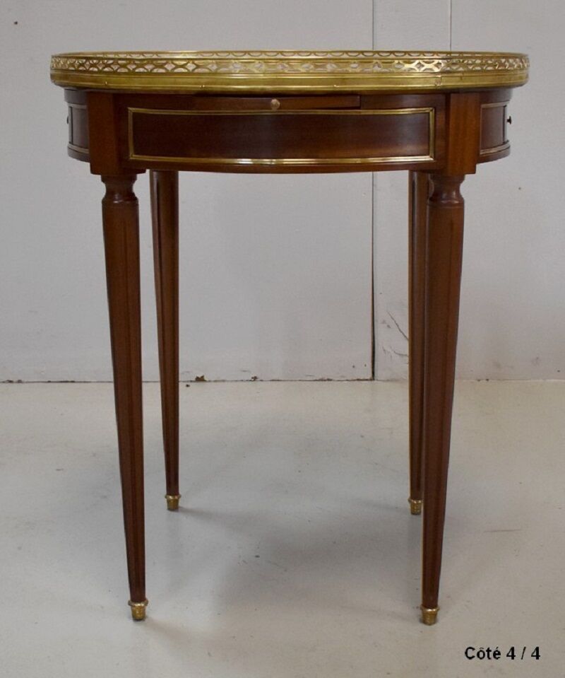 Table Bouillotte in mahogany, Louis XVI style - 20th century