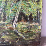 La Mare à Piat, Foret de Fontainebleau, signed R Vacher