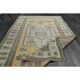 1970s Vintage Turkish Handmade Wool & Cotton Orange Area Rug 134x213