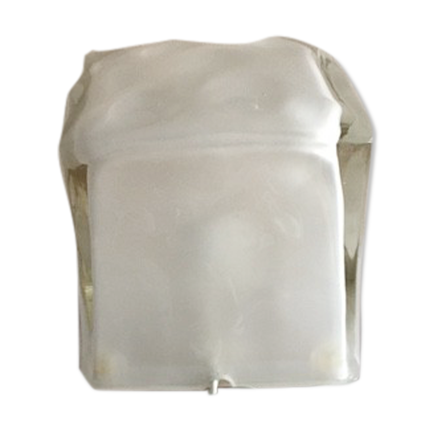 Iconic vintage glass cube